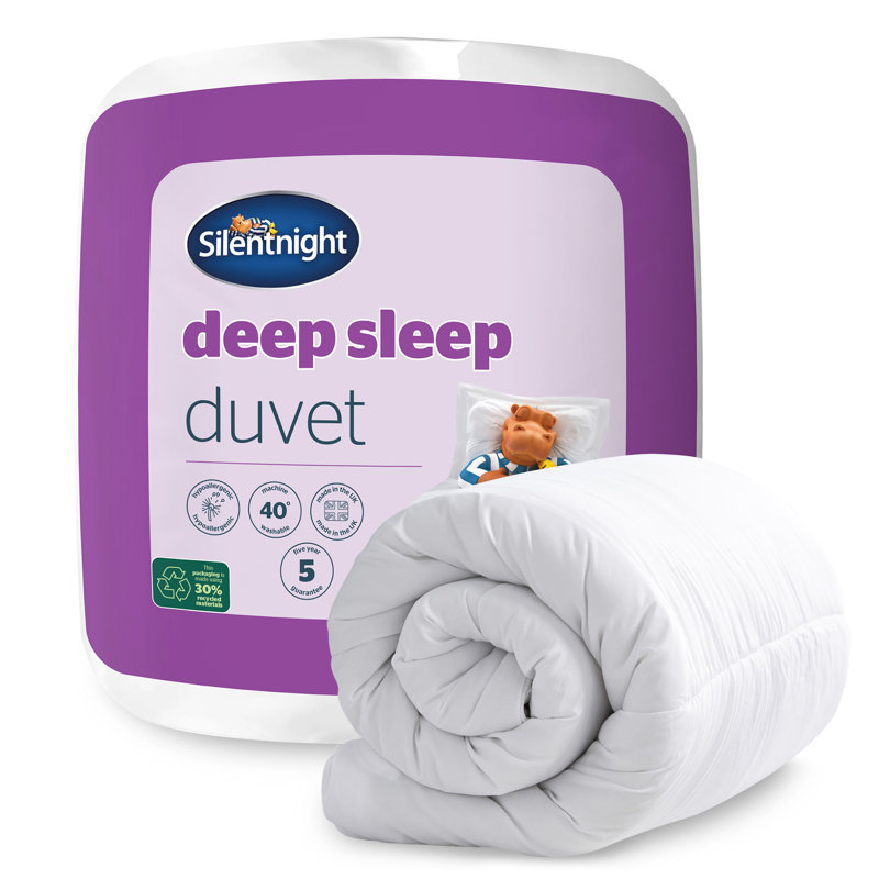 Silentnight Deep Sleep 7.5 Tog Duvet Light Weight Summer Quilt, Double