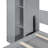 Queen Size Murphy Bed With Shelves, Wardrobe, And LED Lights For Space-Saving And Multi-Functionality-1372574773-1372574768