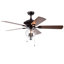 Ventilateur de plafond standard à 5 pales de 52 po avec chaînette et ensemble d'éclairage inclus Osiris