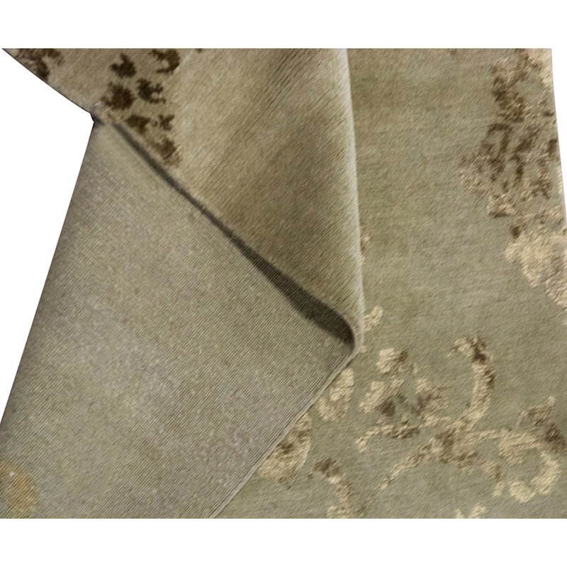 Handmade Silk and Wool Area Rug