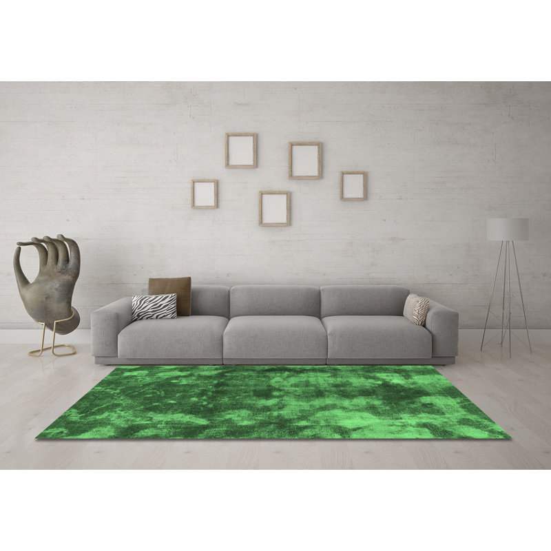 Libramont Washable Abstract Indoor Rug, Round 7'