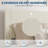 Queen Upholstered Platform Bed Frame, Fabric Headboard, Metal Frame with Wooden Slats, Modern Bedroom Use ,Beige-1650802871-1650802876