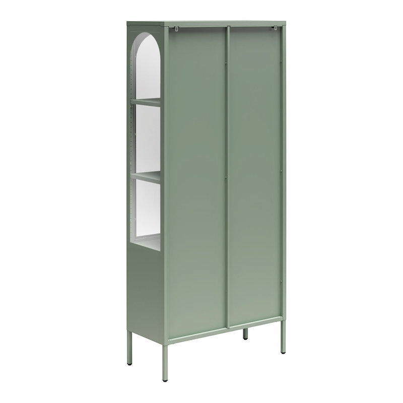 CosmoLiving by Cosmopolitan Chloe Tall Metal Display Cabinet with