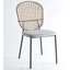 Ensemble de chaises de salle à manger et de café noir et gris NOIR et gris