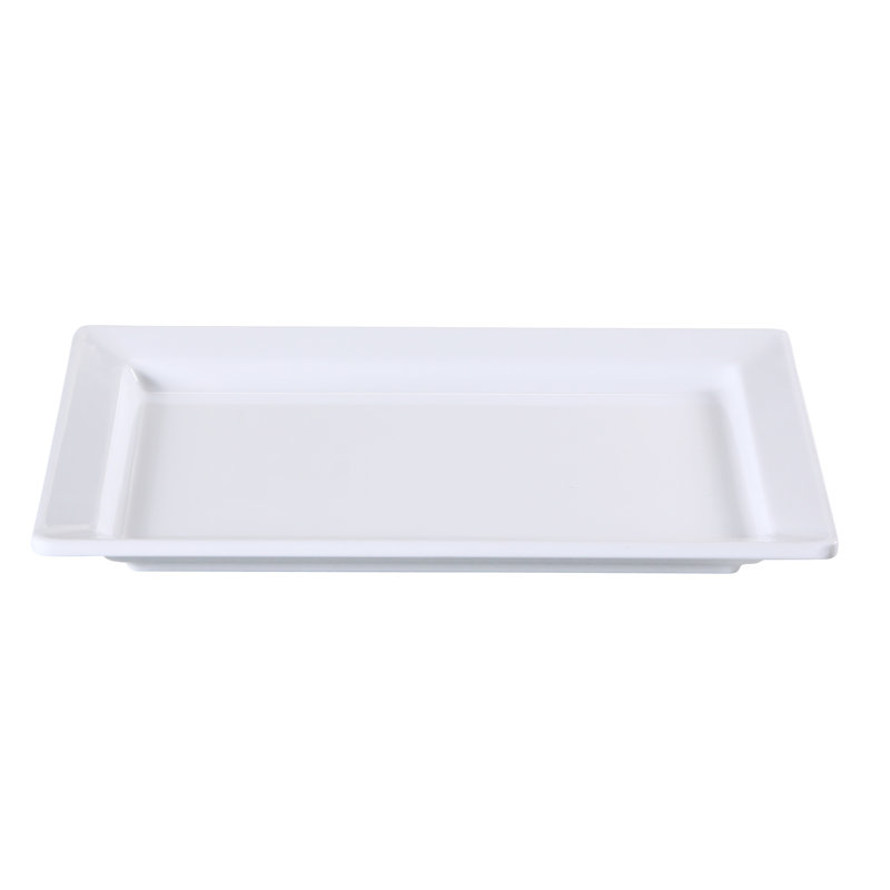 Yanco Rome Melamine Platter, 11.75"L x 8.25"W x 1" H