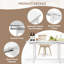 Extendable Metal Base Dining Table