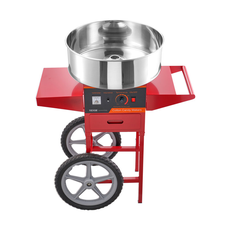 VEVOR Cotton Candy Machine, Red/Black