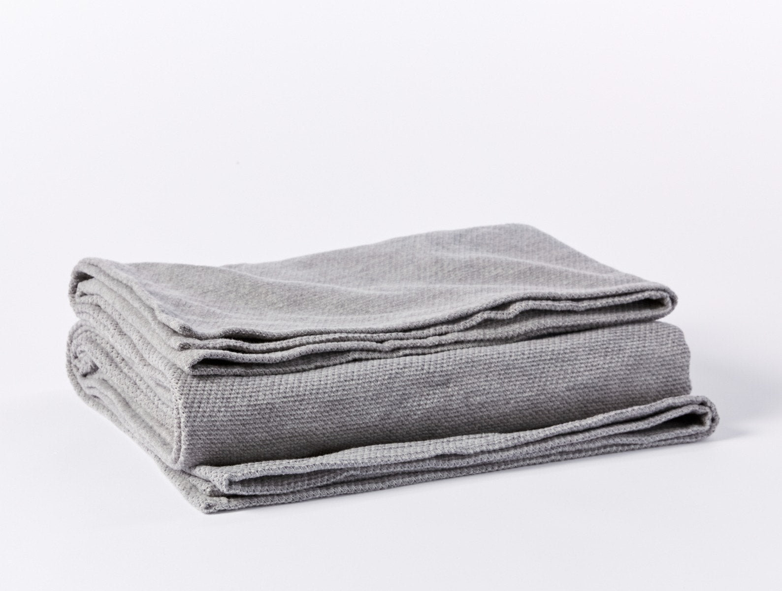Sequoia Hand Woven Throw Blanket, Queen, Gray