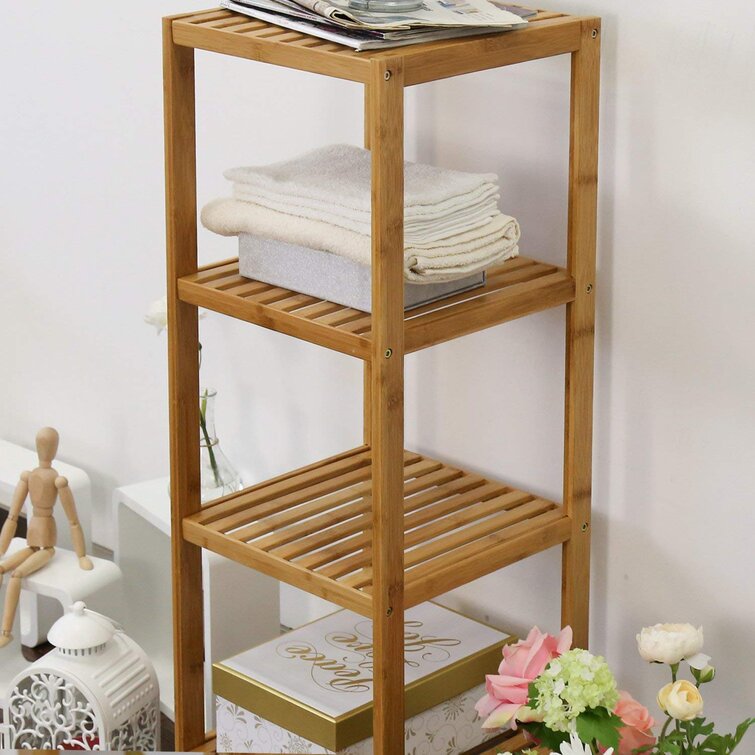 Jenelle Solid Wood Freestanding Bathroom Shelves