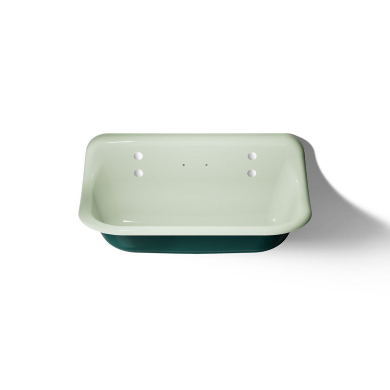 Brockway 36 In. Wall-Mount Utility Sink, Aspen Green
