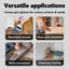 Sanding Roller Set Of 3 Brown Synthetic Fibres And Fabric-1483722003