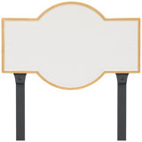 Canterbury Rectangle Two Line Standard Address Sign Plaque with Lawn Stakes