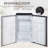 HOMCOM 3.2 Cu.Ft Mini Fridge With Freezer-116276542