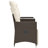 Vidaxl Reclining Garden Sofa Brown, Cream White-116119989-116119991