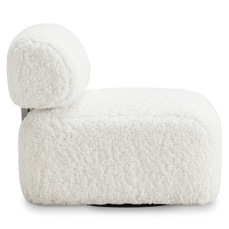 Armless Chair, White
