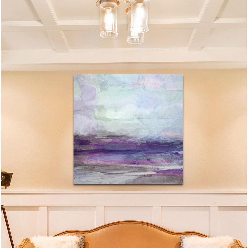" Violet Gray I ", 32" H x 32" W, Wrapped Canvas, No Frame