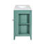 Meuble-lavabo à cadre en bois massif 36 po avec 2 portes à fermeture douce et 3 tiroirs