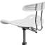 Vibrant Chrome Drafting Stool with Tractor Seat-950771706