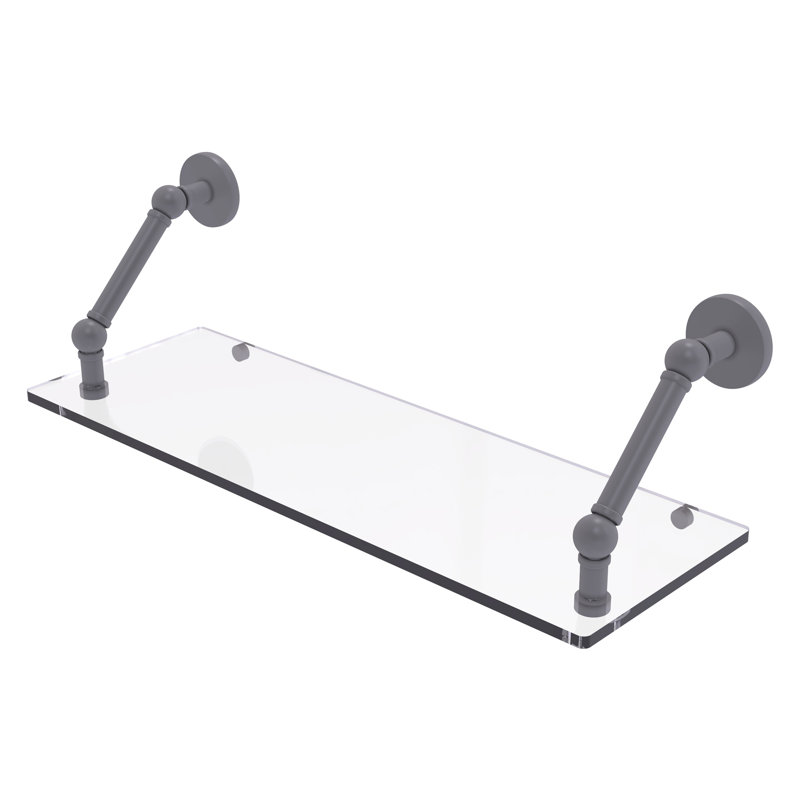 Tablette flottante Dalston, Gris mat, H 8 po x l 24 po x P 8 po