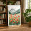 Poppies at Mountain's Edge Botanical - Wrapped Canvas-1424127383-1424127379