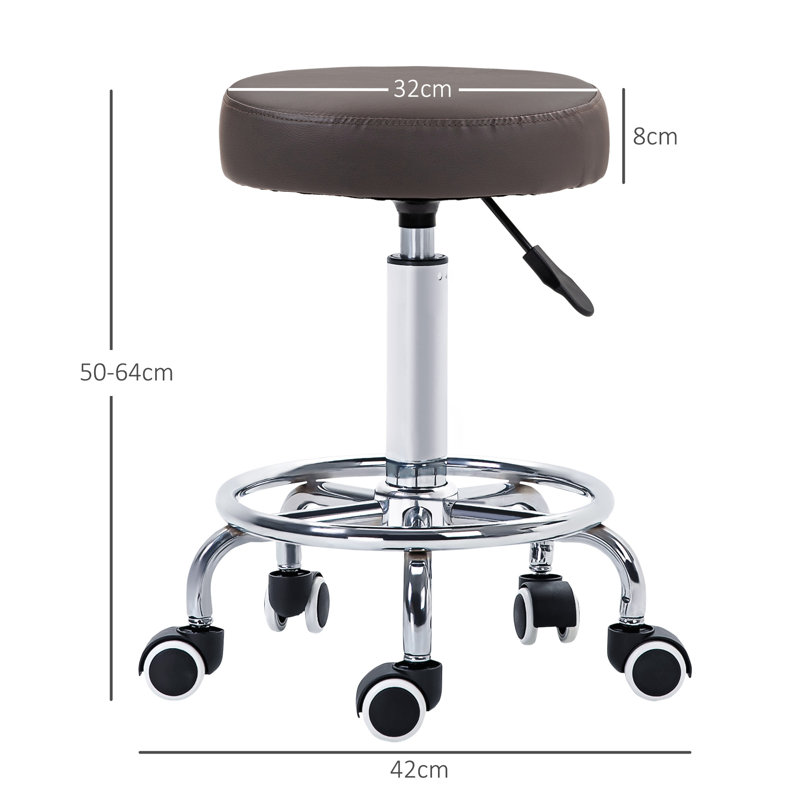 Chennai Adjustable Height Lab Stool with Footrest