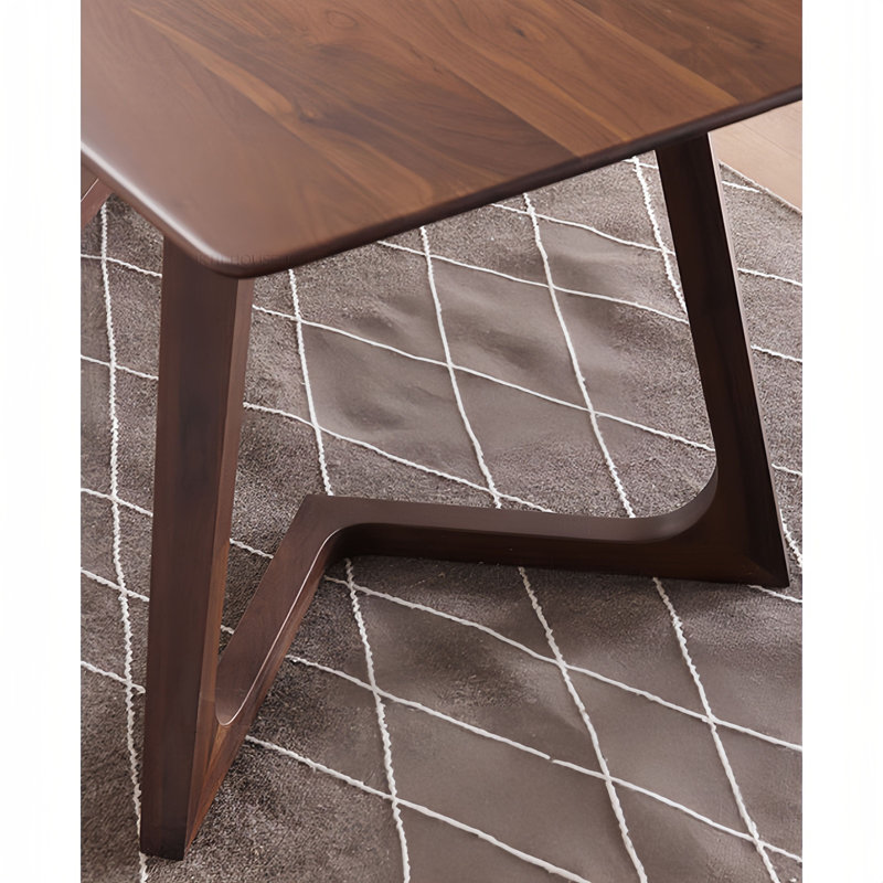Rectangular Solid Wood Dining Table, 29.5”H x 86.6”L x 35.4”W