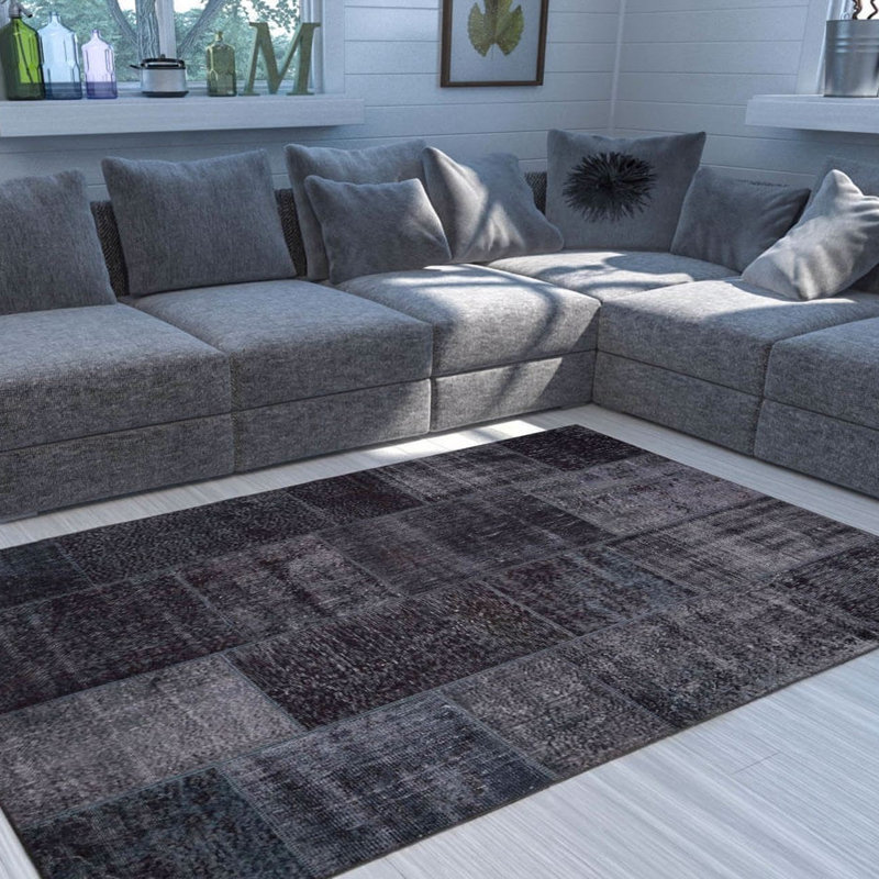 Luxurious Machine Washable Carpet, 100% Polyester, 7.5 x 10.8 Feet | Pile Height: 0.2 Inches, 1850 g/m² | Recycled Poly Cotton Underside, Easy Care, Perfect for Living Room & Bedroom, Soft & Durable Design