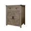 Buffets rustiques gris clair, rangement pour cuisine et porte de grange en bois et en bois aggloméré