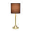Lampe de table moderne conique Schnitzer, nickel brossé, abat-jour blanc, 54 cm (21,25 po) de hauteur-1519474088