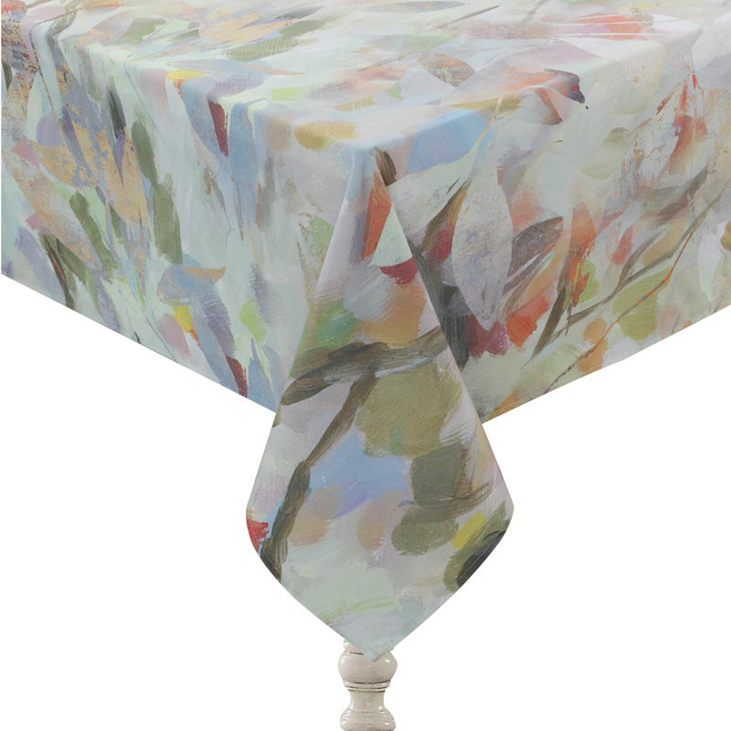Nature's Melody Tablecloth By Laural Home, 144" L x 70" W