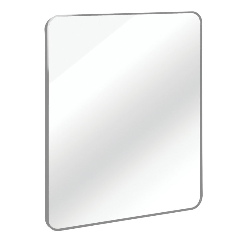 30 "X36" Rectangular Bathroom Wall Mirror, Silver