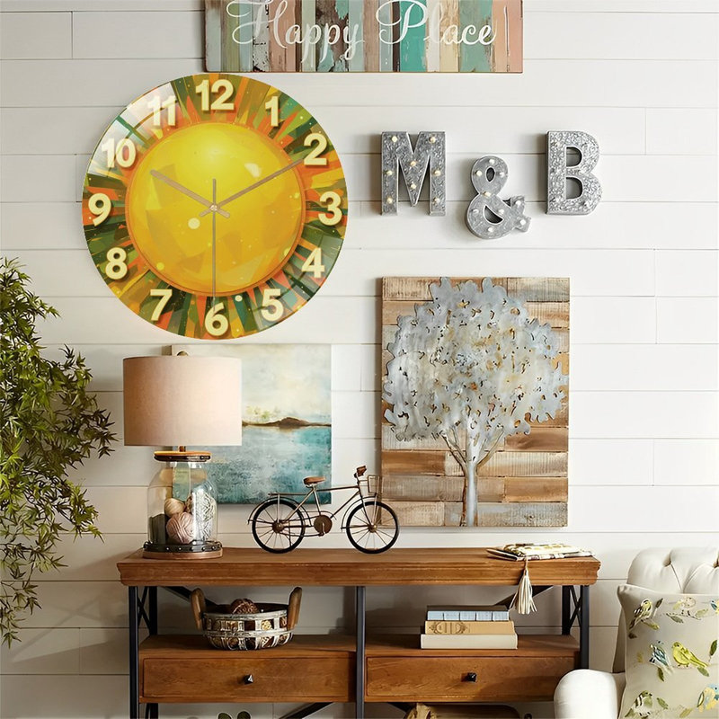 Horloge murale Sun