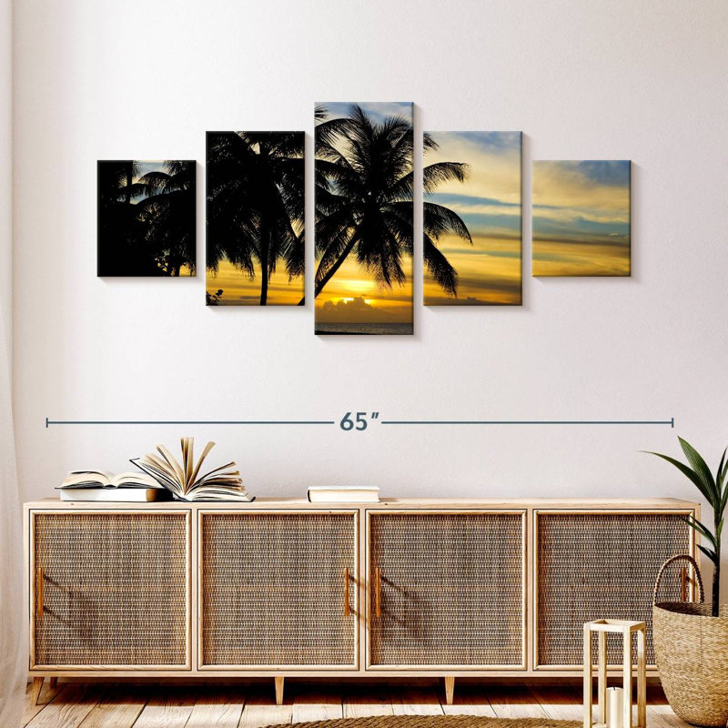 Antilles tropicales des Caraïbes, H 24 po x l 55 po