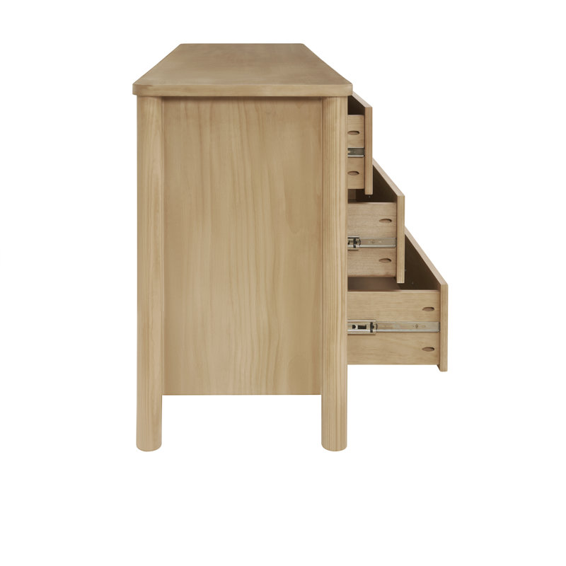 Shinji 66'' W 6 - Drawer Dresser, Beige