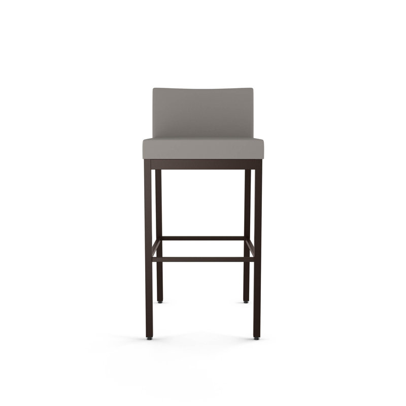 Tabouret de bar et de comptoir Fairfield, Gris taupe, Brun foncé, Tabouret de bar (assise de 30 po de hauteur)