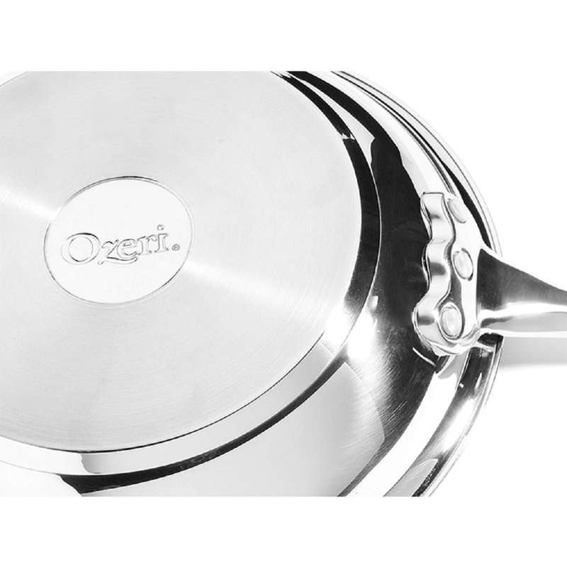 Stainless Steel Pan by Ozeri, 100% PTFE-Free Restaurant Edition, 12" W, Bronze