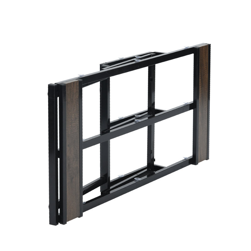Restrepo Unfinished TV Stand for TVs up to 58", Black/Brown, 106.7cm W