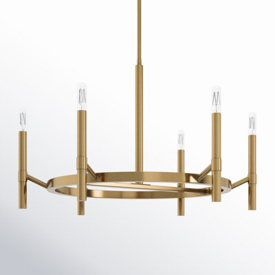 Parsons 6 -Light Metal Dimmable Chandelier 