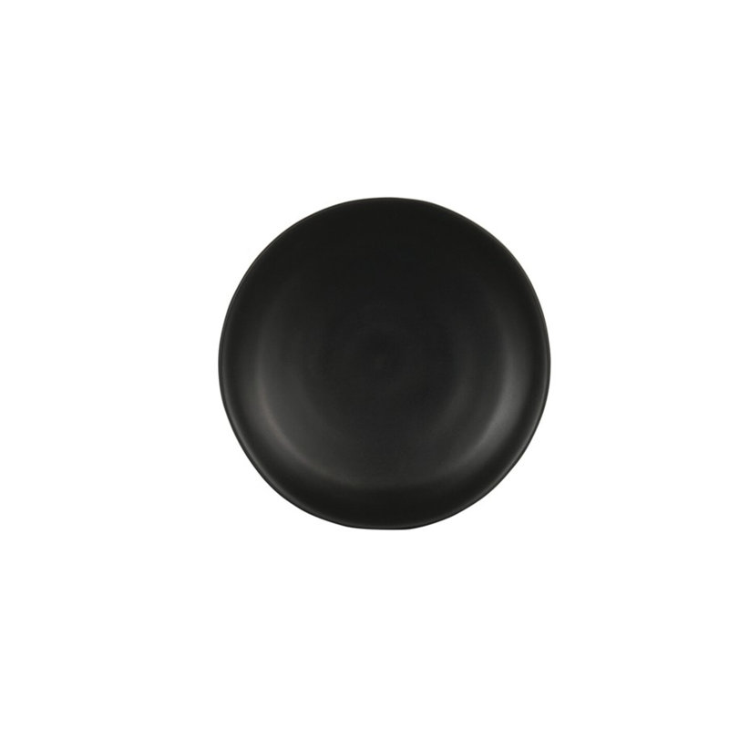 7'' Melamine Appetizer Plate, Black