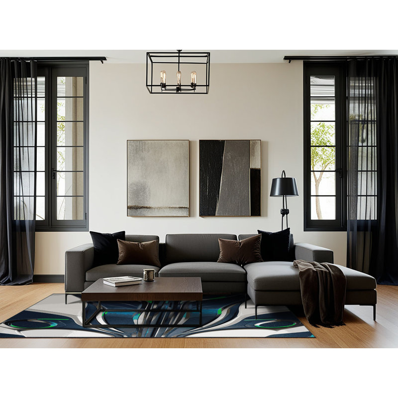 Pulsar Drift Rug, Square 8'