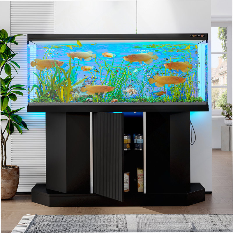 Armoire décorative, support d'aquarium avec prise de courant pour aquarium