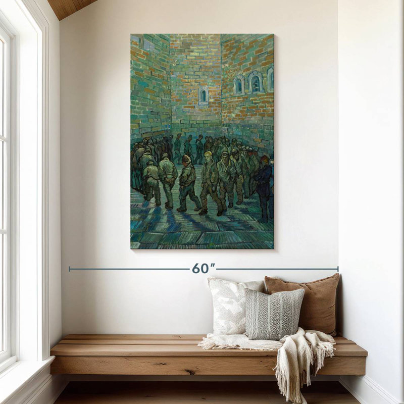 Leisha Prisoners Exercising, 48" H x 32" W