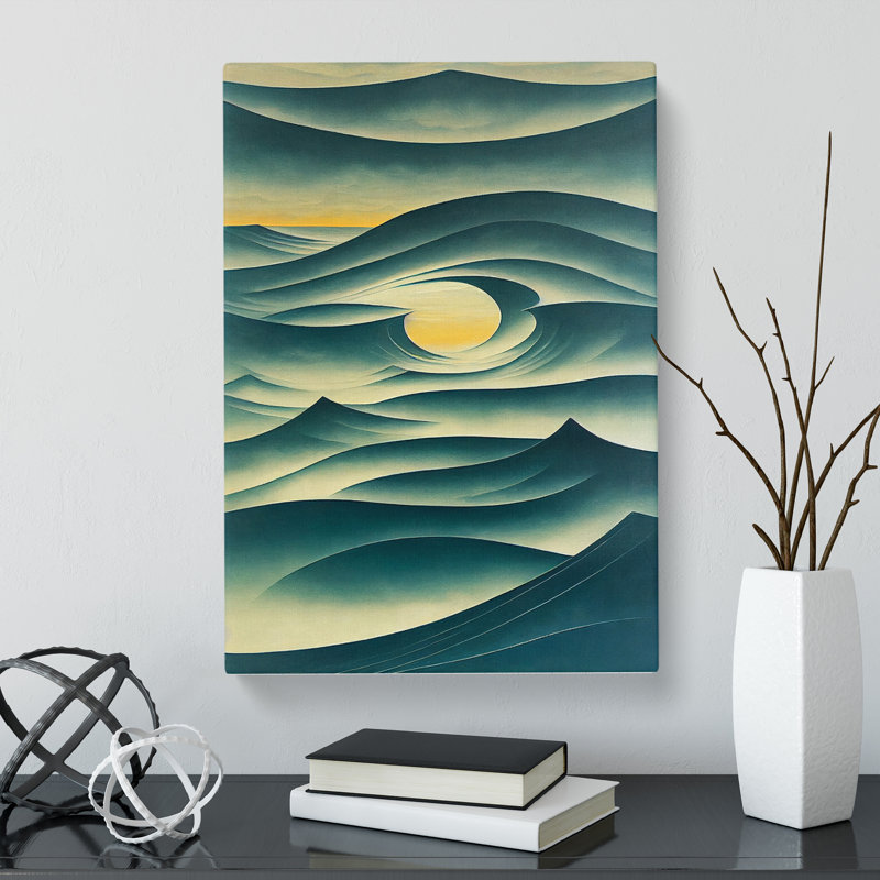 CAN-V0523-2174X Seascape Abstract Vol.8 - Wrapped Canvas Print, 50cm H x 35cm W x 3cm D