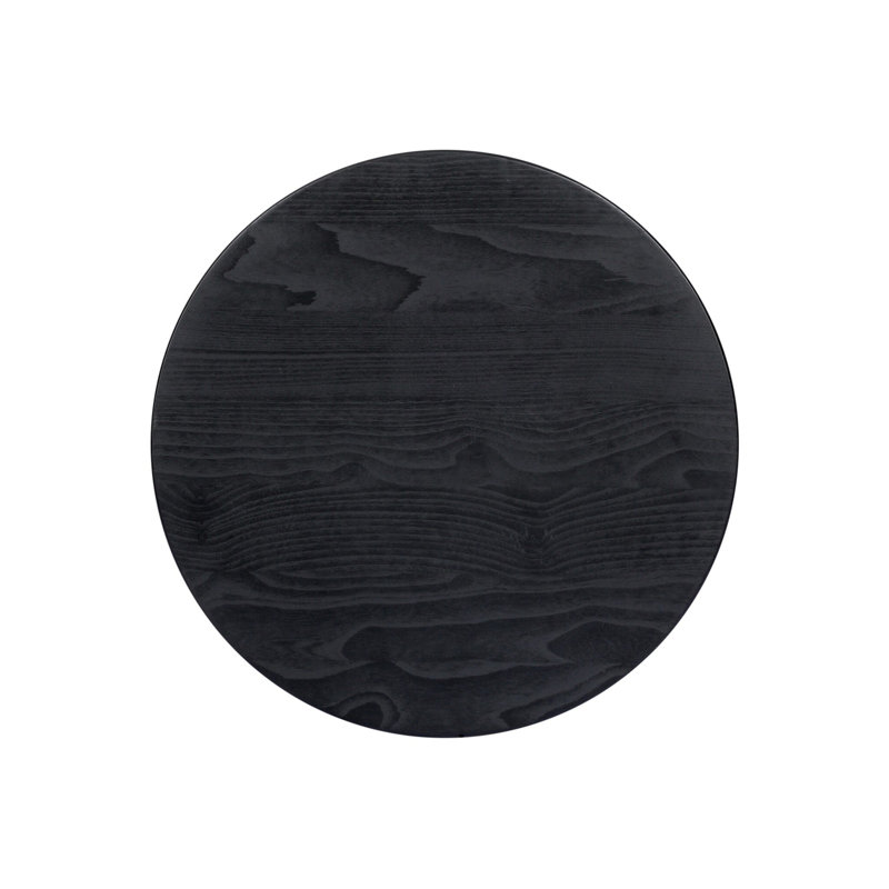 Brailey End Table-Smoked Natural Sungkai, Black Stained Sungkai