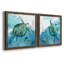 «Delray Sea Turtle I», ensemble de 2 peintures sur toile encadrées-925054335-925054277