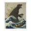 «Godzilla in the Waves», ensemble d'impression sur toile panoramique-1112068348-1112068350