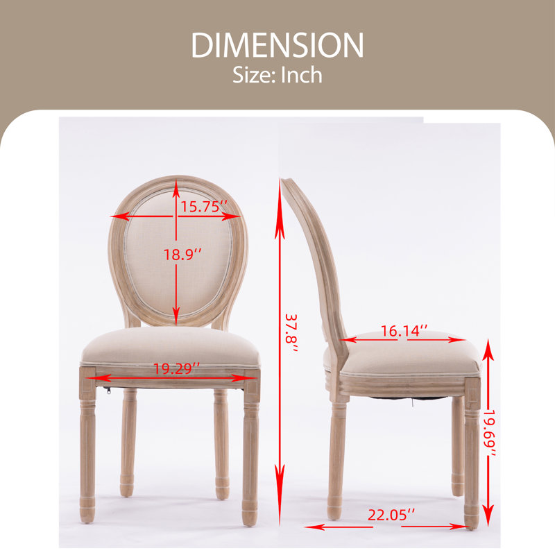 Chaise Natalina, Crème, Brun