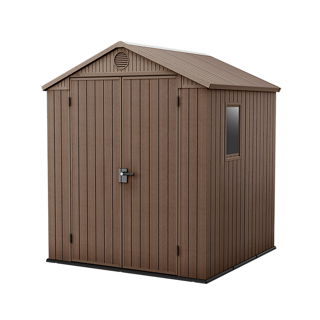 Keter Darwin 6 ft. W x 6 ft. D Apex Outdoor Garden Shed