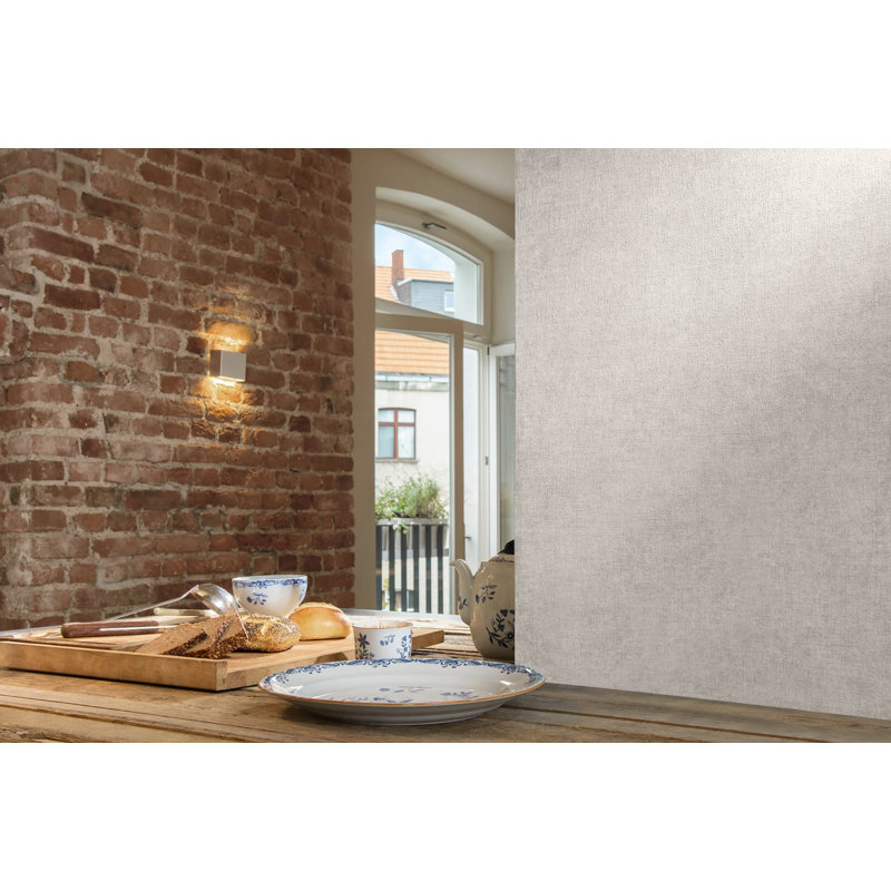 Galerie Horizon Textured Lines Wallpaper, Beige