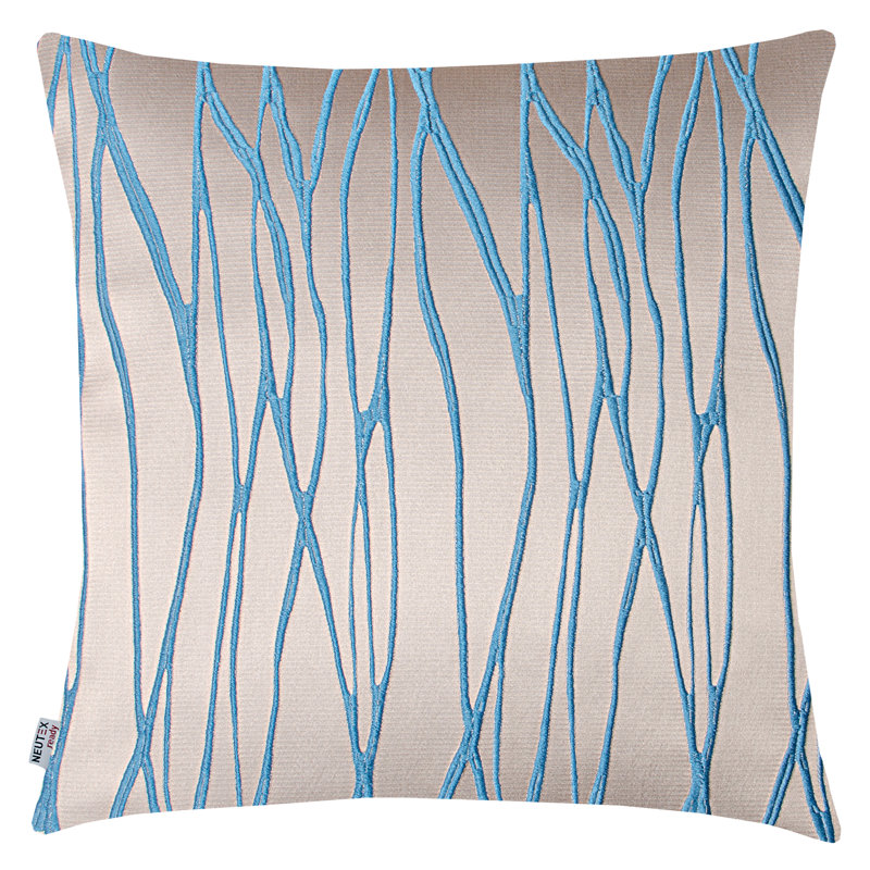 Square Throw Pillow Cover, 46cm H x 46cm W x 0.5cm D, Grey